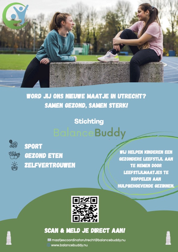 Word jij ons nieuwe maatje in Utrecht?  Samen gezond, samen sterk!
