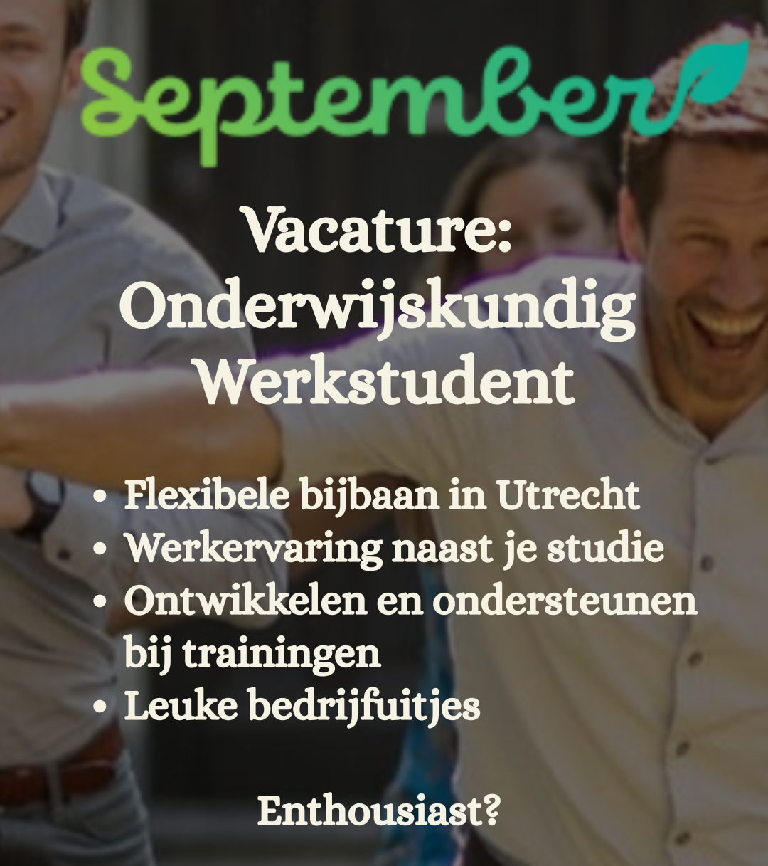 Opzoek naar een leuke bijbaan?