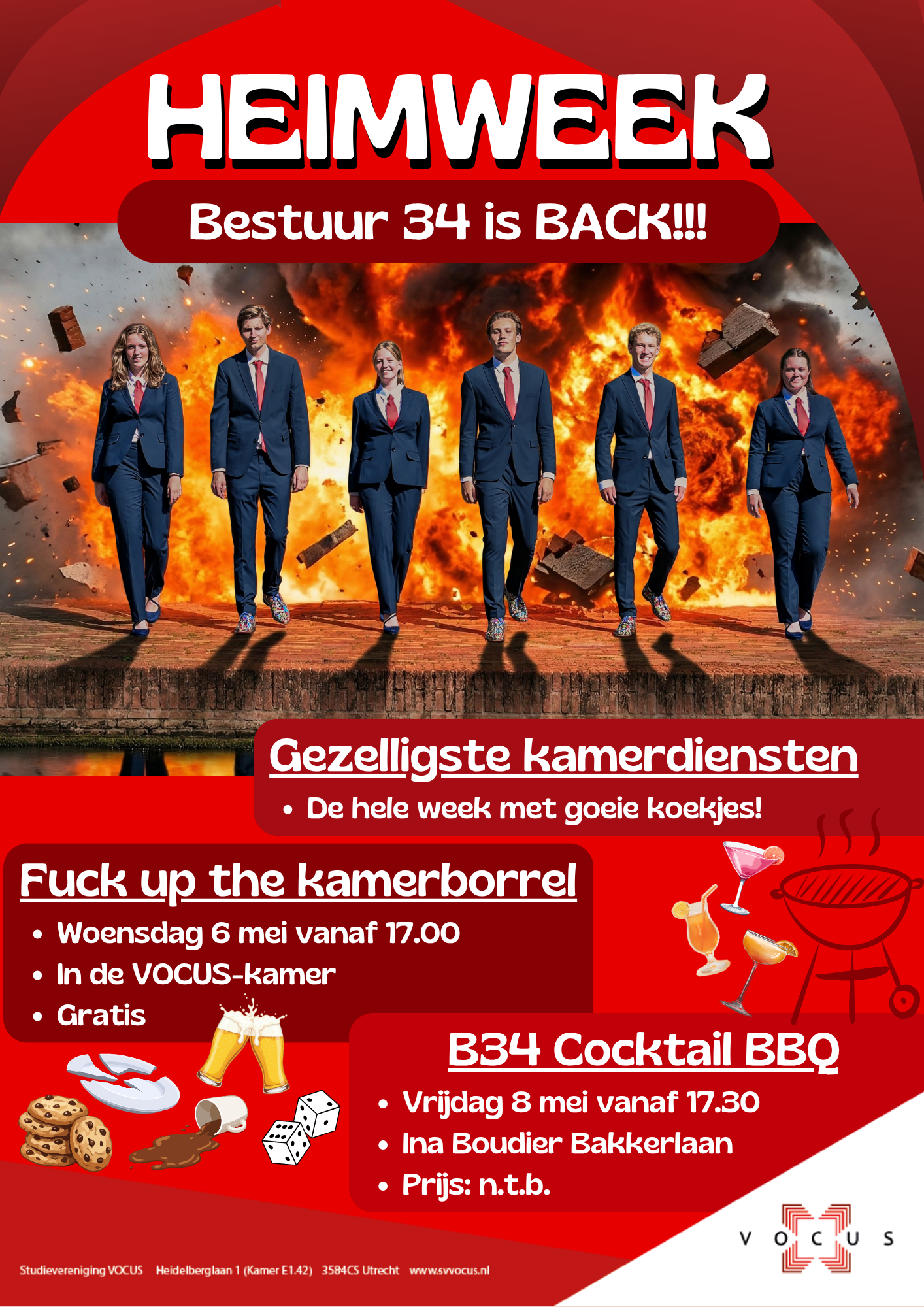 Bestuur 34: Cocktail BBQ